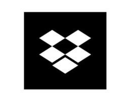 dropbox médias sociaux icône symbole élément illustration vectorielle vecteur