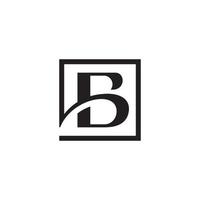 vecteur de conception de logo de lettre initiale b ou bb.