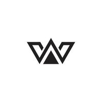 modèle de vecteur de conception de logo lettre initiale w