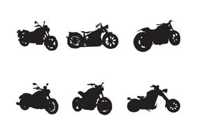 Silhouettes gratuites de vecteur de moto