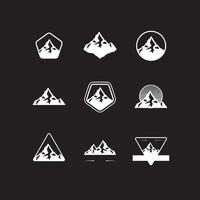 logo de montagne illustration d'art vectoriel