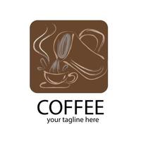 logo de la pause-café vecteur