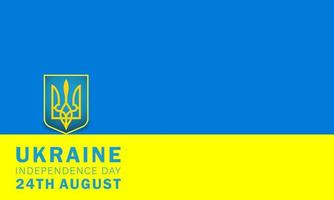 carte de voeux d'anniversaire du jour de l'indépendance de l'ukraine. conception de modèle de fête nationale ukrainienne. fête de l'indépendance de l'ukraine. 24 août vecteur