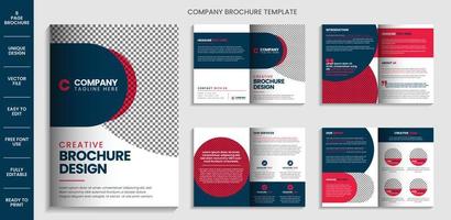 profil de l'entreprise conception de modèle de brochure multipage brochure d'entreprise créative vecteur