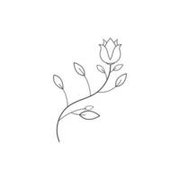 modèle de conception d'icône de vecteur de fleuriste de beauté