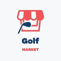 logo du marché du golf vecteur