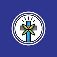 création de logo croix moderne pour chrétien et église