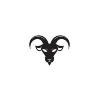 conception de logo ou d'icône de chèvre vecteur