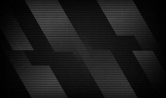 Couche de chevauchement d'arrière-plan abstrait géométrique noir 3d sur un espace sombre avec effet de style de mouvement de ligne. élément de conception graphique concept de texture en fibre de carbone pour bannière, dépliant, carte, brochure, couverture, etc. vecteur