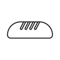 vecteur de pain pour la présentation de l'icône du symbole du site Web
