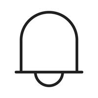 vecteur d'icône de cloche pour la présentation du symbole du site Web