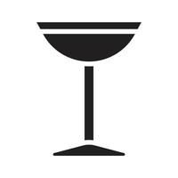 vecteur de verre de vin pour la présentation de l'icône du symbole du site Web