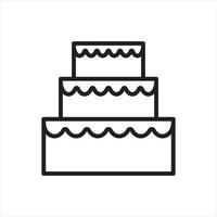 vecteur de gâteau pour la présentation de l'icône du symbole du site Web