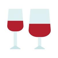 vecteur de verre de vin pour la présentation de l'icône du symbole du site Web