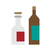 vecteur de bouteille de vin pour la présentation de l'icône du symbole du site Web