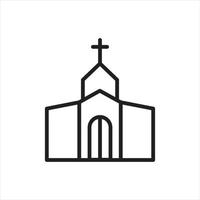 vecteur d'église pour la présentation de l'icône du symbole du site Web