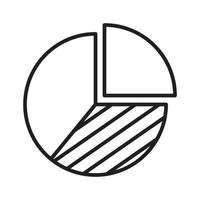 icône de vecteur de graphique pour la présentation du symbole du site Web