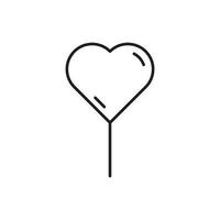 vecteur de ballon coeur pour la présentation de l'icône de symbole de site Web