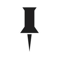 vecteur d'icône de broche pour la présentation du symbole du site Web