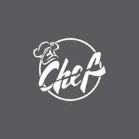 chapeau chef logo modèle vecteur icône illustration