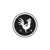 modèle de logo de coq vecteur