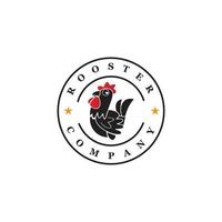 modèle de logo de coq vecteur