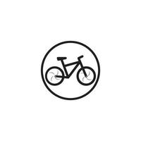 modèle de conception de vecteur icône vélo