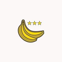 illustration vectorielle de banane logo modèle vecteur
