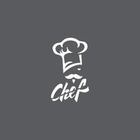 chapeau chef logo modèle vecteur icône illustration