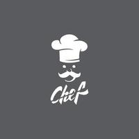 chapeau chef logo modèle vecteur icône illustration