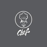 chapeau chef logo modèle vecteur icône illustration