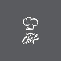 chapeau chef logo modèle vecteur icône illustration