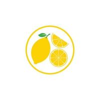 conception d'illustration vectorielle d'icône de citron frais vecteur