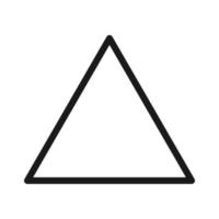 triangle icône vector illustration design plat dans le symbole de signe design branché