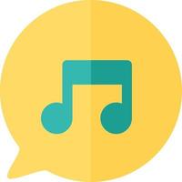 vecteur d'icône de bouton d'application de téléphone portable de fichier de musique