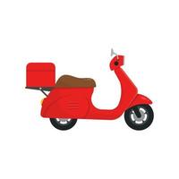 moto pour le service de livraison de nourriture concept de commande en ligne vecteur