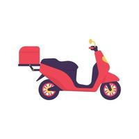 moto pour le service de livraison de nourriture concept de commande en ligne vecteur