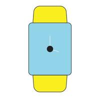 smartwatch montre-bracelet réaliste, illustration vectorielle, montre numérique, vecteur