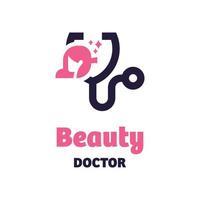 logo de médecin de beauté vecteur
