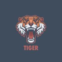 logo mascotte tigre vecteur