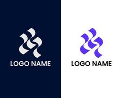 modèle de conception de logo d'entreprise lettre w vecteur