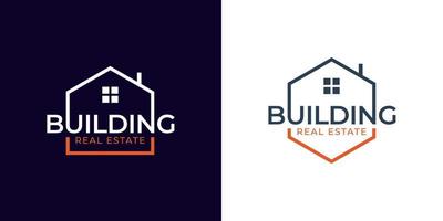 logos créatifs de construction de maison pour la propriété et l'immobilier vecteur