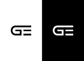 lettre ge ou eg logo fichier vectoriel gratuit