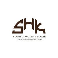 création de logo de lettre shk avec graphique vectoriel