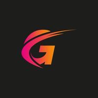 lettre g ailes logo design concept modèle fichier vectoriel gratuit