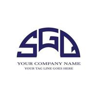 création de logo de lettre sgq avec graphique vectoriel