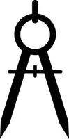 icône de diviseur sur fond blanc. symbole compas. style plat. signe d'éducation simple icône boussole. vecteur