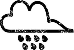 icône de nuage de pluie vecteur