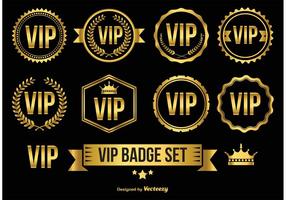 or VIP badges Icônes vecteur