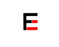 fe ef fe lettre initiale logo vecteur